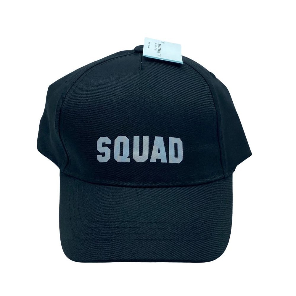 SQUAD‎ Baseball Cap Hat NWT Bridesmaid Bachelorette Party Favor Reunion Black